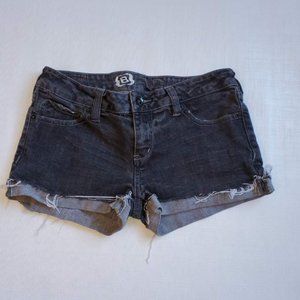 Bullhead Black Denim Jean Shorts Size 7